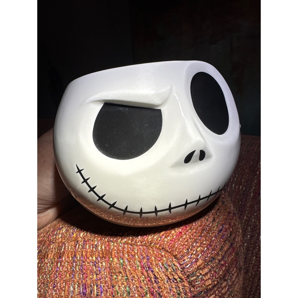 Disney Nightmare Before Christmas Jack Skellington 3D Sculpted Ceramic Mug Matte